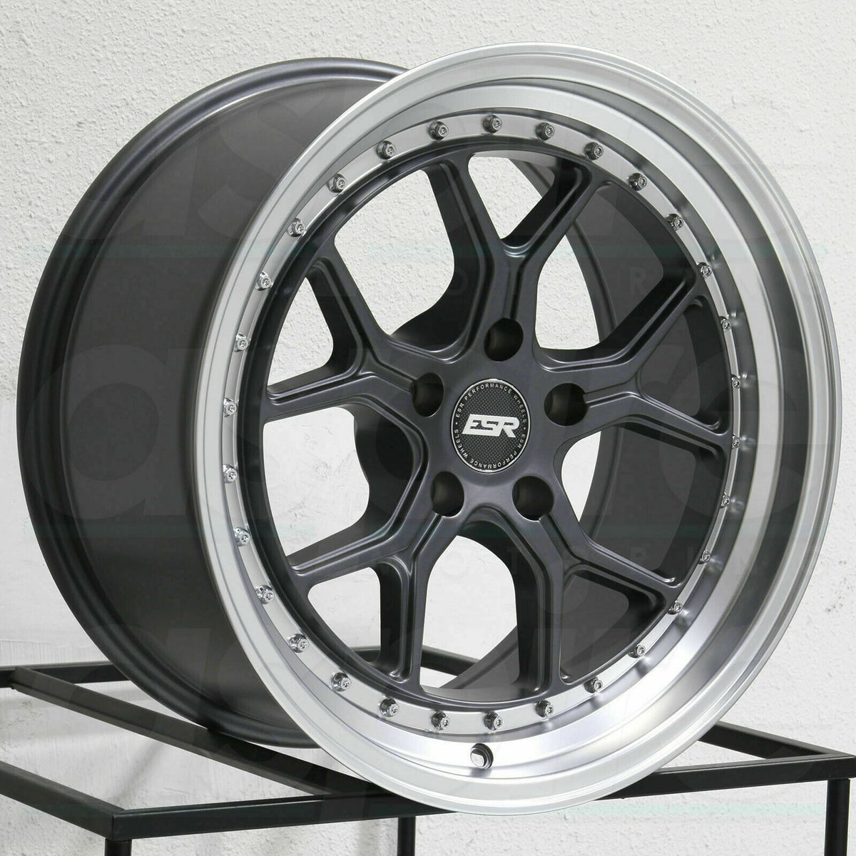 ESR CS2 Graphite With Machined Lip Wheels 18x10.5 +22 5x114.3 18 Inch ...