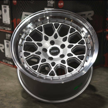 19 Inch ESR CS3 Silver Concave Wheels 19x10.5 +22 5x120 Rims Set 4