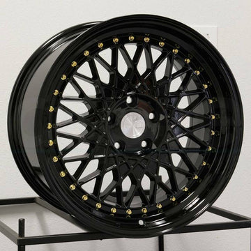 18x8.5 / 18x9.5 Aodhan AH05 AH5 5x114.3 +35 Black 18 Inch Wheels Rims Set 4