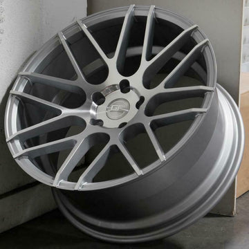 20x9 MRR GF7 Wheels Silver Machined 20" 5x114.3 +38 Ground Force Rims Set 4