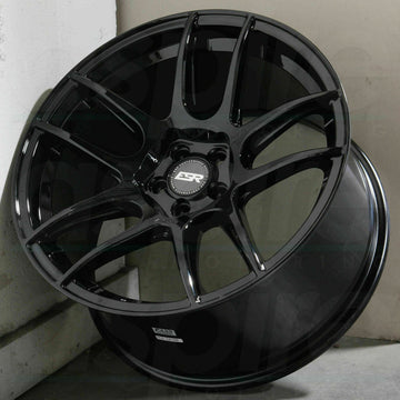 18x10.5 5x114.3 +22 ESR CS8 Wheels Gloss Black 18 Inch Concave Rims Set of 4