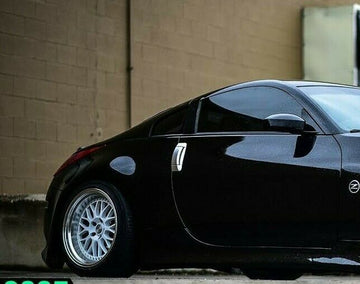 18" ESR SR01 White Machined Lip Deep Dish Wheels 18x10.5 +22 5x114.3 Set Four