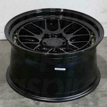 18x10.5 +15 Gloss Black 5x114.3 Wheels Aodhan DS06 Rims 18 Inch Set 4