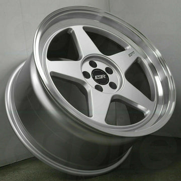 18x8.5 +30 / 18x9.5 5x100 +35 ESR CR5 Wheels 18" Hyper Silver Rims Set 4