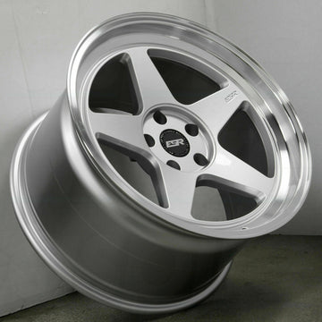 19" ESR CR5 Hyper Silver Wheels 19x10 +25 / 19x11 +25 5x120 Rims Set 4