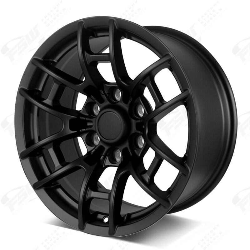 17x8 Flow Forged Satin Black Wheels Fit Toyota 4Runner Tacoma 6x139 +0 ...