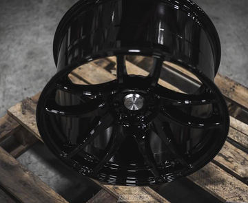 18 Inch ESR SR08 Gloss Black Wheels 18x9.5 / 18x10.5  5x120 +22 Rims Set 4