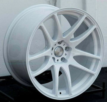 19 Inch ESR SR08 Gloss White Concave Wheels 19x9.5 5x114.3 +15 Rims Set 4