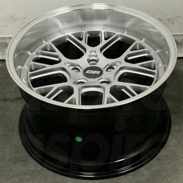 18x9.5 5x100 +22 ESR CS11 18 Inch Hyper Silver Wheels Set of 4