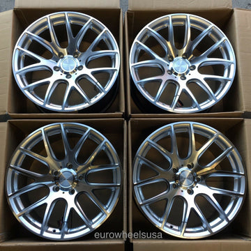 ESR SR12 Silver Machined 20" Wheels 20x9.0 +35 / 20x10.5 +40 5x114.3 (Set 4)