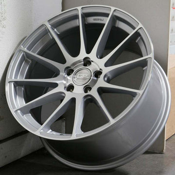 20" MRR GF6 Silver Wheels 20x10.5 +40 5x120 Ground Force Rims Set 4