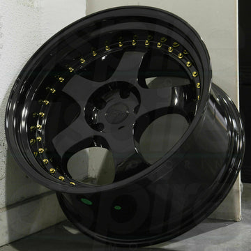 19 Inch ESR SR06 Gloss Black Wheels 19x10.5 +22 5x114.3 Rims Set 4