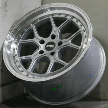 19 Inch ESR CS2 Hyper Silver Wheels 19x9.5 / 19x10.5 +22 5x120 Rims Set 4