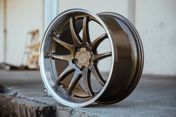 AODHAN DS02 Wheels 18x9.5 5x114.3 +22 Bronze Machined Lip 18 Inch Rims Set 4