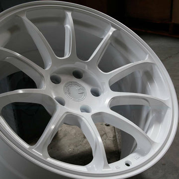 AODHAN AH06 18x9 +30 5x114.3 Matte White Wheels 18 inch Rims Set 4