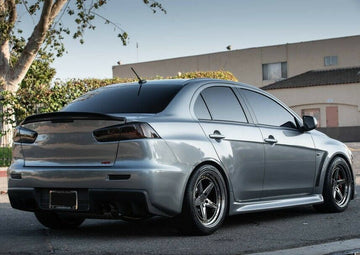 18x9.5 +30 5x114.3 Aodhan DS05 Wheels Vacuum Black Rims Set 4