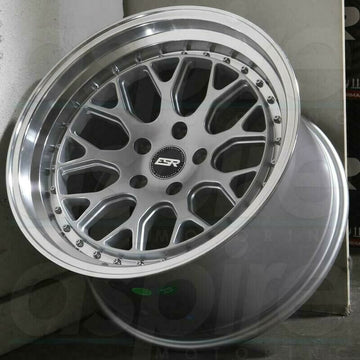 19 Inch ESR CS01 Hyper Silver Wheels 19x9.5 +22 5x120 Rims Set 4