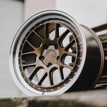 19x11 +15 5x114.3 AodHan DS06 Wheels Bronze Machined Deep Lip 19" Rims Set 4