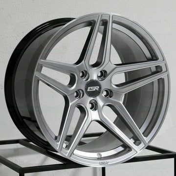 18" ESR RF15 Wheels 18x9.5 +22 5x114.3 Silver 18 Inch Rims Set 4