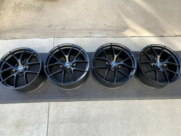 19" ESR RF2 Matte Black Wheels 19x8.5 +30 5x120 19 Inch Rims Set 4