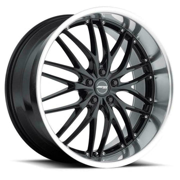 22" MRR GT1 Wheels Gloss Black Machined Lip 22x10.5 +40 5x120 Rims Set 4