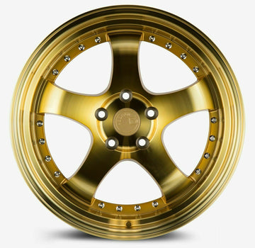 18x9.5 Wheels Gold Aodhan AH03 5x114.3 +30 Rims 18" (Set 4)