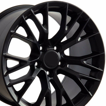 17x9.5 Wheels For Chevy Corvette Firebird Camaro 17 Inch Black Rims Set 4