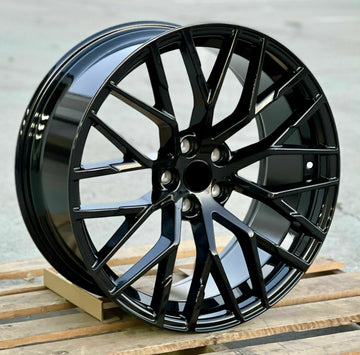 20x9 Gloss Black Wheels For Audi A8 A6 A5 A4 Q5 VW Atlas 20" Rims Set 4 5x112