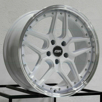 19 ESR CS15 Gloss White Wheels 19x8.5 +30 5x114.3 Rims Set Fits Accord Lexus