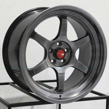 18" Aodhan Ah08 Hyper Black Wheels 18x8.5 +35 18x9.5 +30 5x100 Staggered set 4