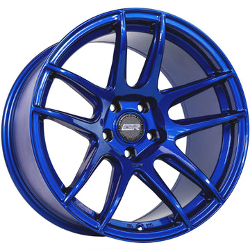 19" ESR CS8 Gloss Apex Blue Wheels 19x8.5 +30 / 19x9.5 +35 5x114.3 Rims Set 4