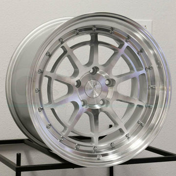 18x9.5 Aodhan AH04 5x114.3 +30 Wheels Silver Machined Face 18" Rims (Set of 4)