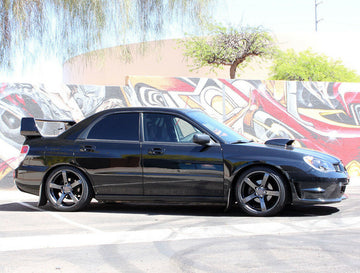 18x9.5 5x114.3 Gun Metal MRR VP5 Wheels Fits Subaru STI Tribeca 18 Inch Set 4