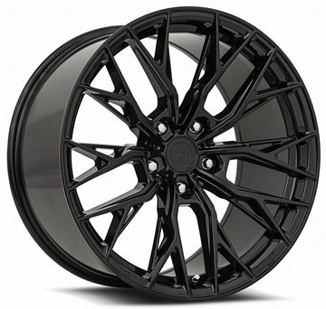 20" MRR GF5 Wheels Gloss Black 20x9 / 20x10 For Mercedes CLS400 CLS550 CLS63