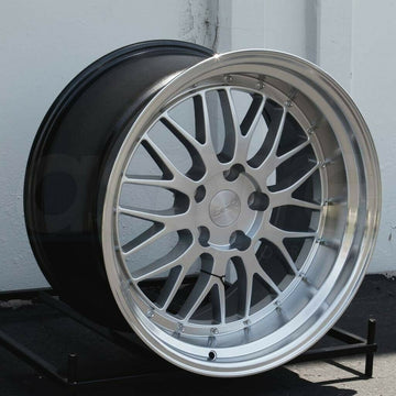 ESR SR05 Hyper Silver Wheels 19x10.5 +22 5x114.3 19" Deep Dish Rims Set 4