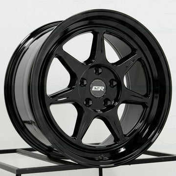 18" ESR CR7 Wheels 18x9.5 5x114.3 +15 Gloss Black Rims Set 4
