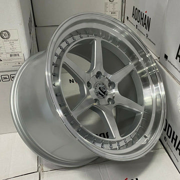 Aodhan DS09 Wheels 19x11 +15 5x114.3 Silver Machined Face 19 Inch Rims Set 4