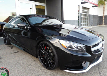 22” RF15 Black Staggered Wheels for Mercedes S Class W221 W222 S550 Rims Set