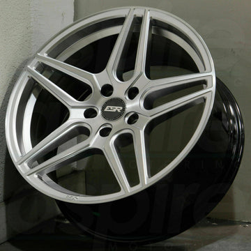 ESR RF15 Silver Wheels 18x8.5 +30 5x114.3 18 Inch Rims Set 4