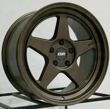 18x9.5 5x100 +22 ESR CR5 Wheels 18" Matte Bronze Rims Set 4
