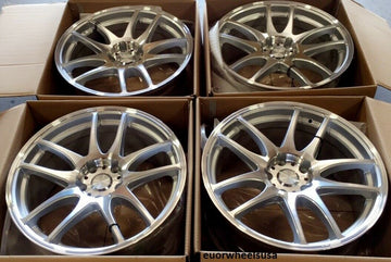 18x8.5 5x100 +30 ESR SR08 18" Machined Wheels For Corolla Camry Celica TC VW