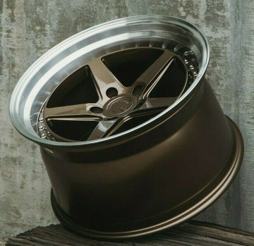 AODHAN DS05 Wheels 18x10.5 5x114.3 +22 Bronze Deep Concave 18 Inch Rims Set 4
