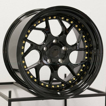 Aodhan DS01 Wheels Gloss Black 18x9.5 5x120 +25 Rims 18 Inch Set of 4