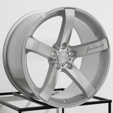 19x8.5 MRR VP5 Wheels Silver Machined Face 5x120 +20 Rims 19" Set 4