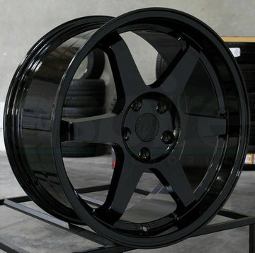 19 Inch ESR SR07 Gloss Black Wheels 19x9.5 +22 5x114.3 Rims Set 4