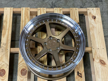 18x8.5 Bronze Wheels Aodhan DS09 5x100 +35 Rims Fit VW Jetta Golf 18" Set 4
