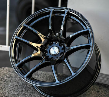19" Gloss Black ESR SR08 Concave Wheels 19x10.5 +15 5x114.3 Rims Set of 4