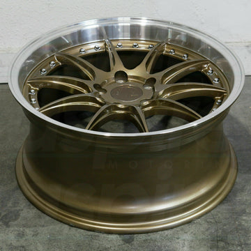 18x9.5 Bronze Wheels Aodhan DS07 5x100 +35 Rims 18 Inch Set 4