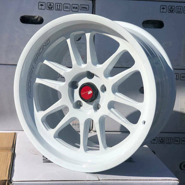18 Inch Aodhan Ah07 White Wheels 18x8.5 +35 / 18x9.5 +30 5x114.3 Rims Set