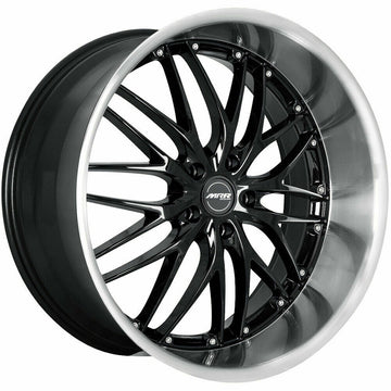 22" MRR GT1 Wheels Gloss Black Machined Lip 22x10.5 +25 5x112 Rims Set 4